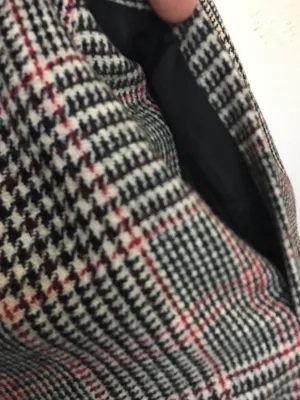 Vintage 80s Country Suburbans Wool Glen Plaid Check Midi Skirt Straight Lined 12 thumbnail 6