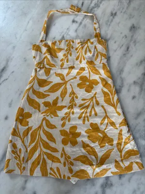 Abercrombie & Fitch linen blend Halter Sundress. Size Extra Small thumbnail 1