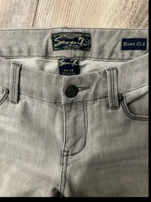Seven7 Women's Y2K Light Gray Bootcut Flare Jeans thumbnail 4