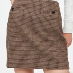 Plaid Mini Skirt A Line‎ Wool Blend Brown Blue Preppy Madewell Women 10 thumbnail 10