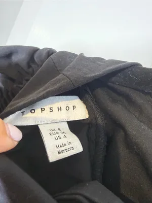 Topshop Black Puff-Sleeve Mini Dress thumbnail 4
