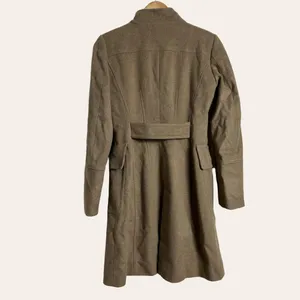 Zara Taupe Brown Single Breasted Wool Blend Over Coat Size Small thumbnail 5