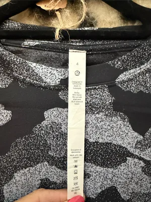 lululemon athletica Black & Gray Camouflage Short Sleeve Tee thumbnail 2