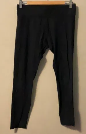 HUE Black Track Pants with Tapered Fit thumbnail 1