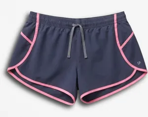 GapFit Womens Grey Pink Trim Running Shorts Athletic‎ Gym Activewear Small thumbnail 1