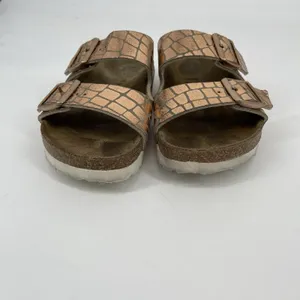 Birkenstock Arizona Gator Gleam Copper Two-Strap Comfort Sandal EU 38‎ US 7 thumbnail 4