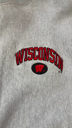 University of Wisconsin crewneck vintage thumbnail 3