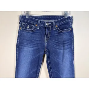 True Religion Becky Jeans Womens 30 Excellent‎ Bootcut Big T Stitching thumbnail 6