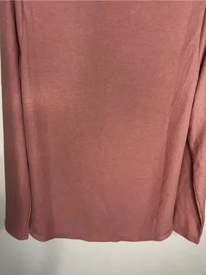 Athleta Wind Down Sleep Thermal Palermo Pink‎ Waffle Knit Henley Lounge Top thumbnail 9