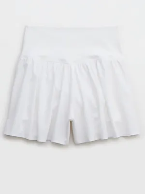OFFLINE By Aerie Real Me Crossover Flowy Short White High-Waist thumbnail 2