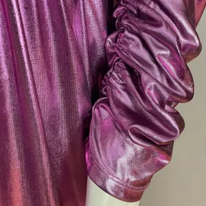 NWT Elliatt Avalee Cocktail Dress Metallic Sheen Long Sleeve Drape Skirt Party‎ thumbnail 12