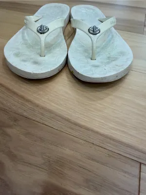 Coach cream White Sz 7.5 flip flops #summer #y2k thumbnail 5