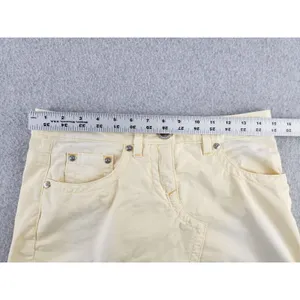 Vintage 90s y2k skirt Bebe‎ Butter Yellow mini micro rhinestone SZ 26 Waist 30" thumbnail 12