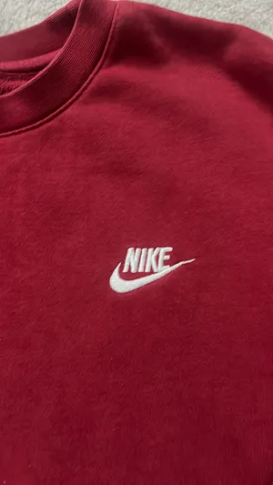 Nike Crewneck Sweatshirt Women’s Burgundy Pullover Oversized thumbnail 4