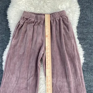 John Galt Velour Pants Mauve Pink Purple Anastasia Velvet Sweatpants thumbnail 3