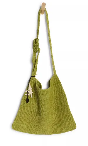 Free People Coastal Crush Matcha Green Slouchy Shoulder Bag thumbnail 1