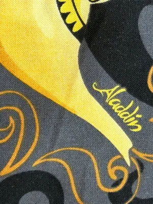 Y2K Vintage Disney Aladdin Magic Lamp Scrub Top XL Nurse Uniform pediatrics thumbnail 7