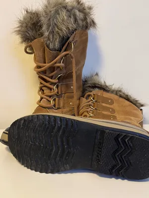 Sorel Joan of Arctic Waterproof Winter Boots Suede Faux Fur Womens Shoe Size 8.5 thumbnail 3