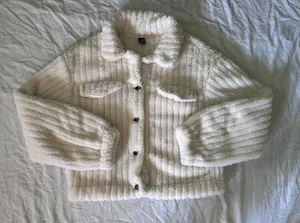 SHEIN fuzzy buttoned up jacket size S thumbnail 1