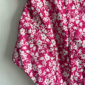 Zara Pink Floral Corset Bodysuit Side Zipper Closure Size M thumbnail 5