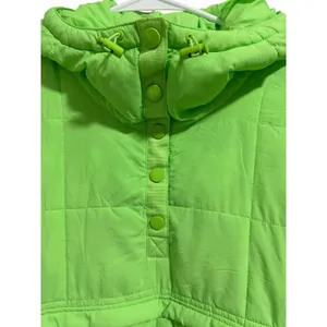 Free People Movement Pippa Packable Pullover Puffer Neon Lime Glow Women's Large thumbnail 11
