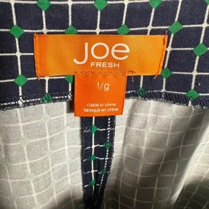 X13. Joe Fresh green and white grid print dress Size L thumbnail 2