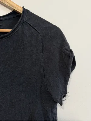 Free People We The Free Be My Baby Tee Size Large 100% Cotton Raw Hem thumbnail 6
