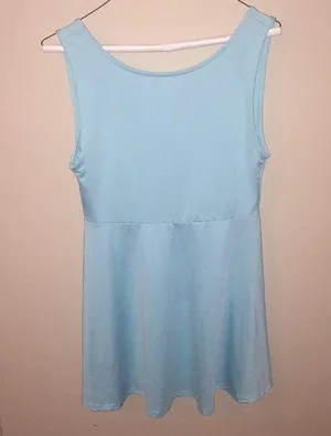 H&M Tiffany blue open back women’s dress thumbnail 1