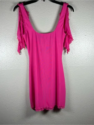 White Fox Boutique Don’t tell me now mini dress in hot pink SZ:S thumbnail 3
