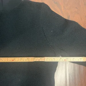 Aerie Blizzard Black Waffle Mockneck Long Sleeve T-Shirt Sz XXL thumbnail 4