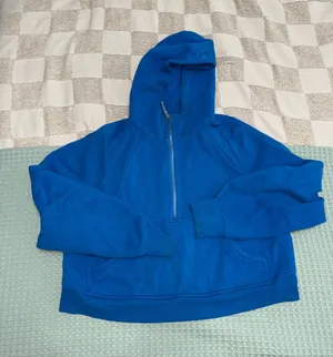 Lululemon Scuba Oversized Half-Zip Hoodie Poolside M/L thumbnail 1
