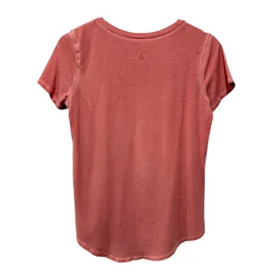 Lululemon Love Tee Womens 4 Pink Short Sleeve Pima Cotton Crew Neck Athletic thumbnail 2