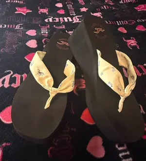 Hollister co platform flip flops thumbnail 1