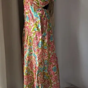NEW House of Harlow 1960 Boho Maxi Dress with open‎ back and tie NWT thumbnail 3