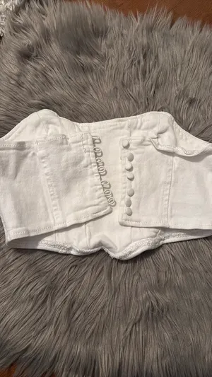 Adika Corset Top White thumbnail 3