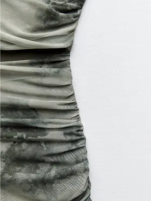 #24 Zara Strapless Cut Out Tulle Midi Dress Size L thumbnail 5