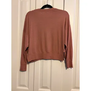 Abercrombie Fitch Soft AF Cozy Crewneck Pullover Sweatshirt Rose Mauve Size S‎ thumbnail 7