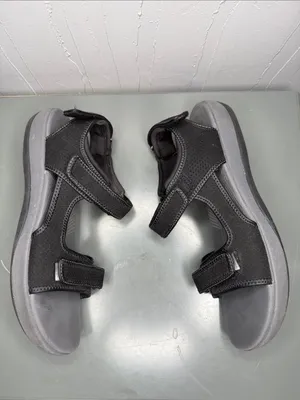Clarks Cloudsteppers Black Gray Sport Sandals thumbnail 5