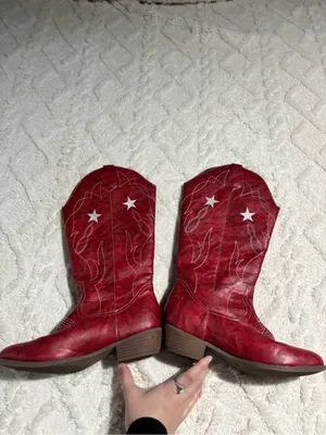 Cowgirl boots red 39 euro size thumbnail 6
