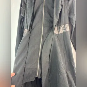 Goth Robe M Hoodie Black Zip Front thumbnail 3