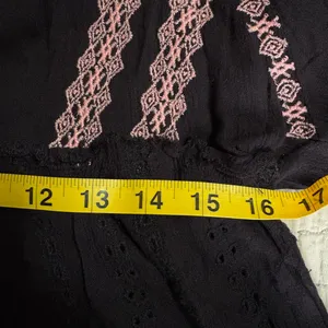 Free People Wild Horses Embroidered‎ Long Sleeve Mini Dress Size Small EUC thumbnail 6
