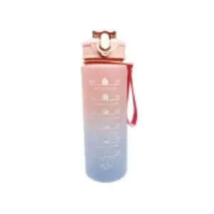 Sport leak proof water bottle Pink thumbnail 2