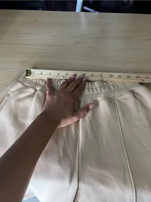 Nation LTD Lincoln Slit Pant Sandstorm Size S Wide Leg Cotton Pull On thumbnail 13