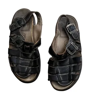 Vintage Dr. Martens Unisex Brown Leather Fisherman Sandals Size 8 thumbnail 1