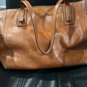 Fossil Women's Brown Leather Tote thumbnail 6