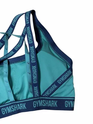 Gymshark Strike Sports Bra in Alpine Green & Navy Womans M thumbnail 7