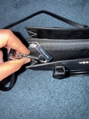 Michael Kors Black Leather Satchel Handbag thumbnail 5