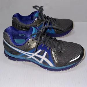 ASICS EXCEL33 2 Shoes Womens 9.5‎ Gray Blue Mesh Running Athletic Sneakers T365N thumbnail 2