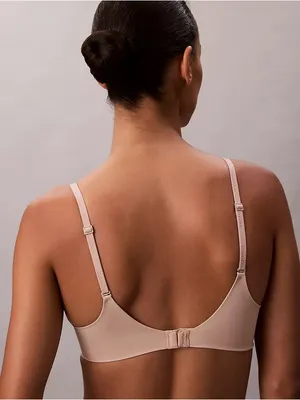 Calvin Klein Lightly Lined Wireless T-Shirt Bra Nude Beige Medium thumbnail 3
