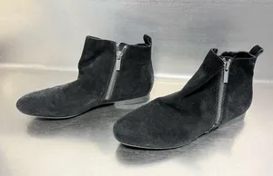 Lucky Brand Women’s Black Suede Ankle Boots - Size 8 - VGUC thumbnail 1